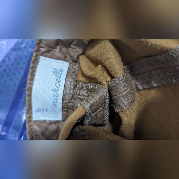 Marcelle women's leather skirt - Picture 5 of 8